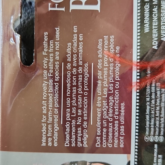 Roaring 20's Headband ☆ Red feather, black band ☆ Brand New in Bag - Picture 4 of 8